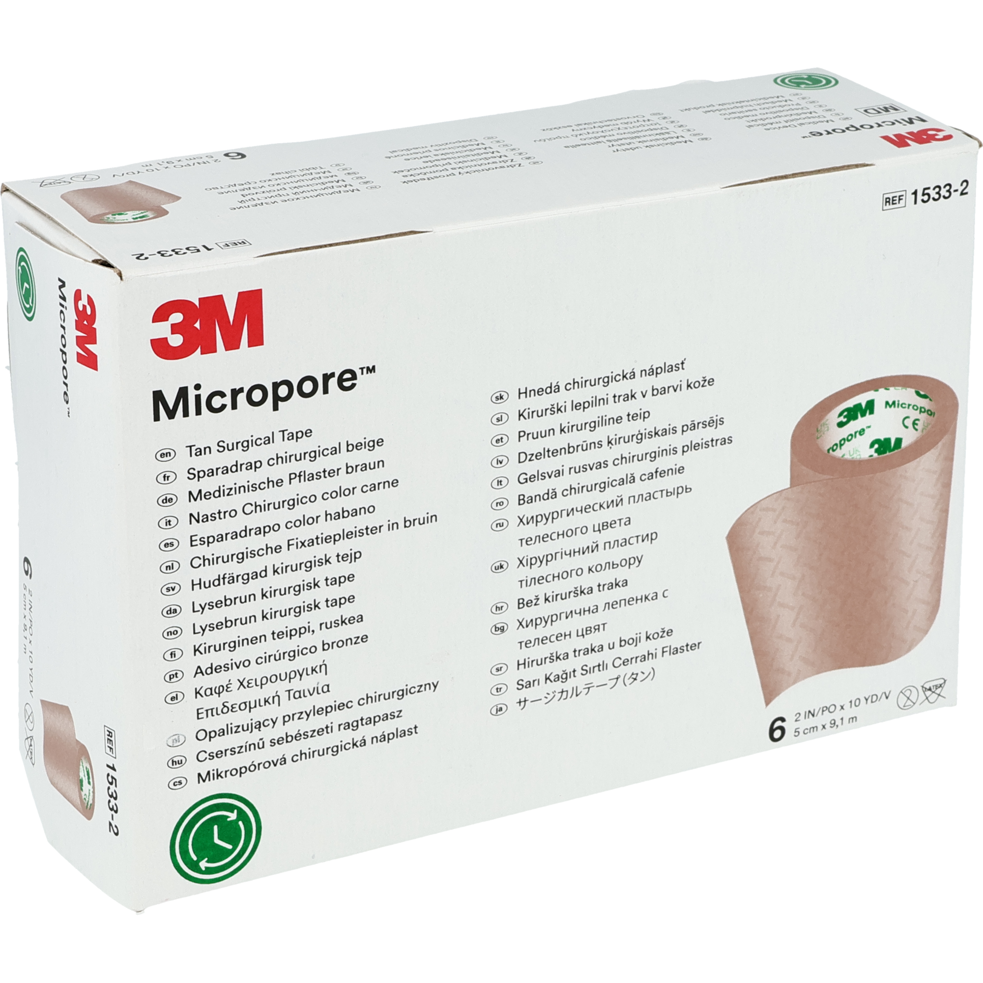 3M Micropore beige ohne Abroller