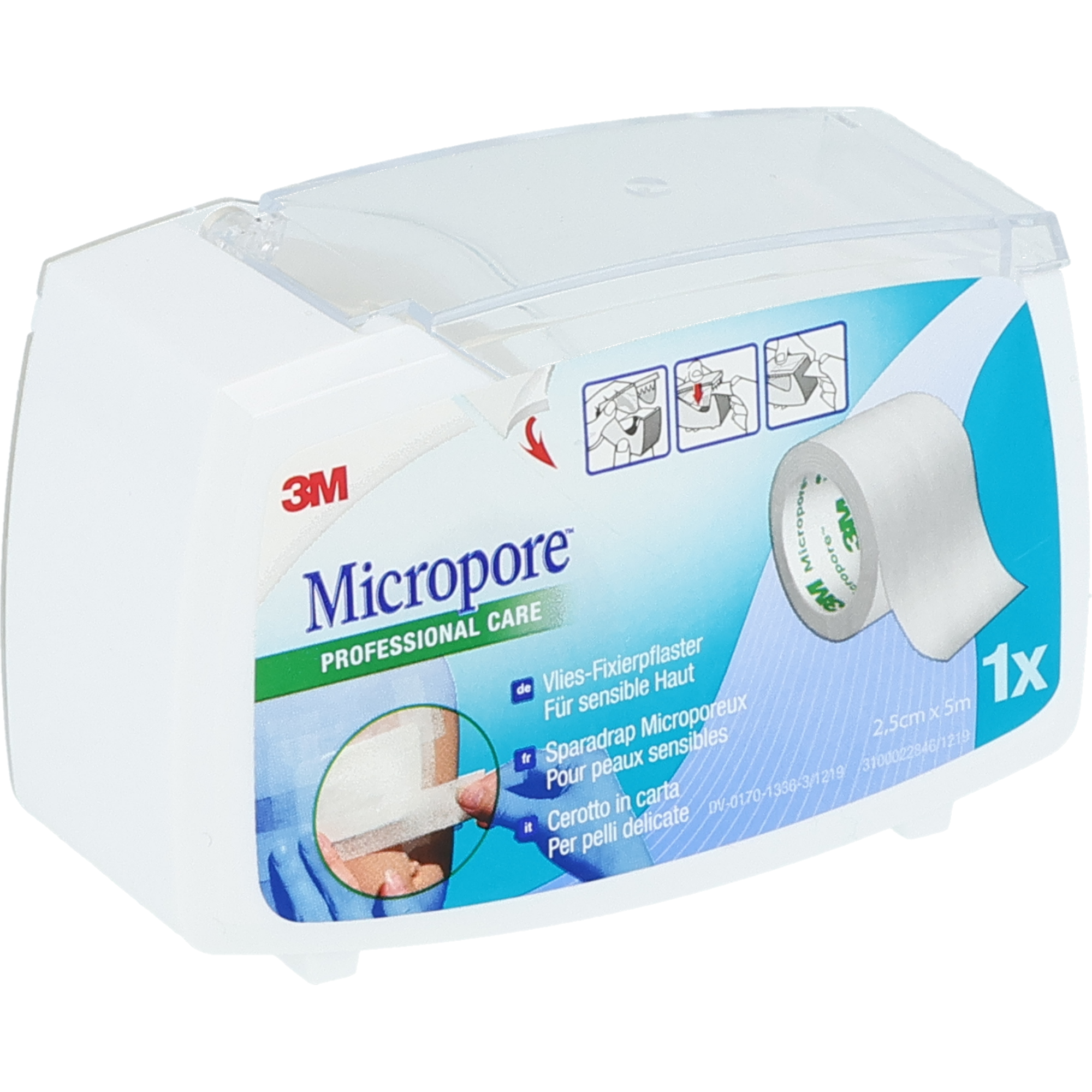 3M Micropore weiss mit Abroller