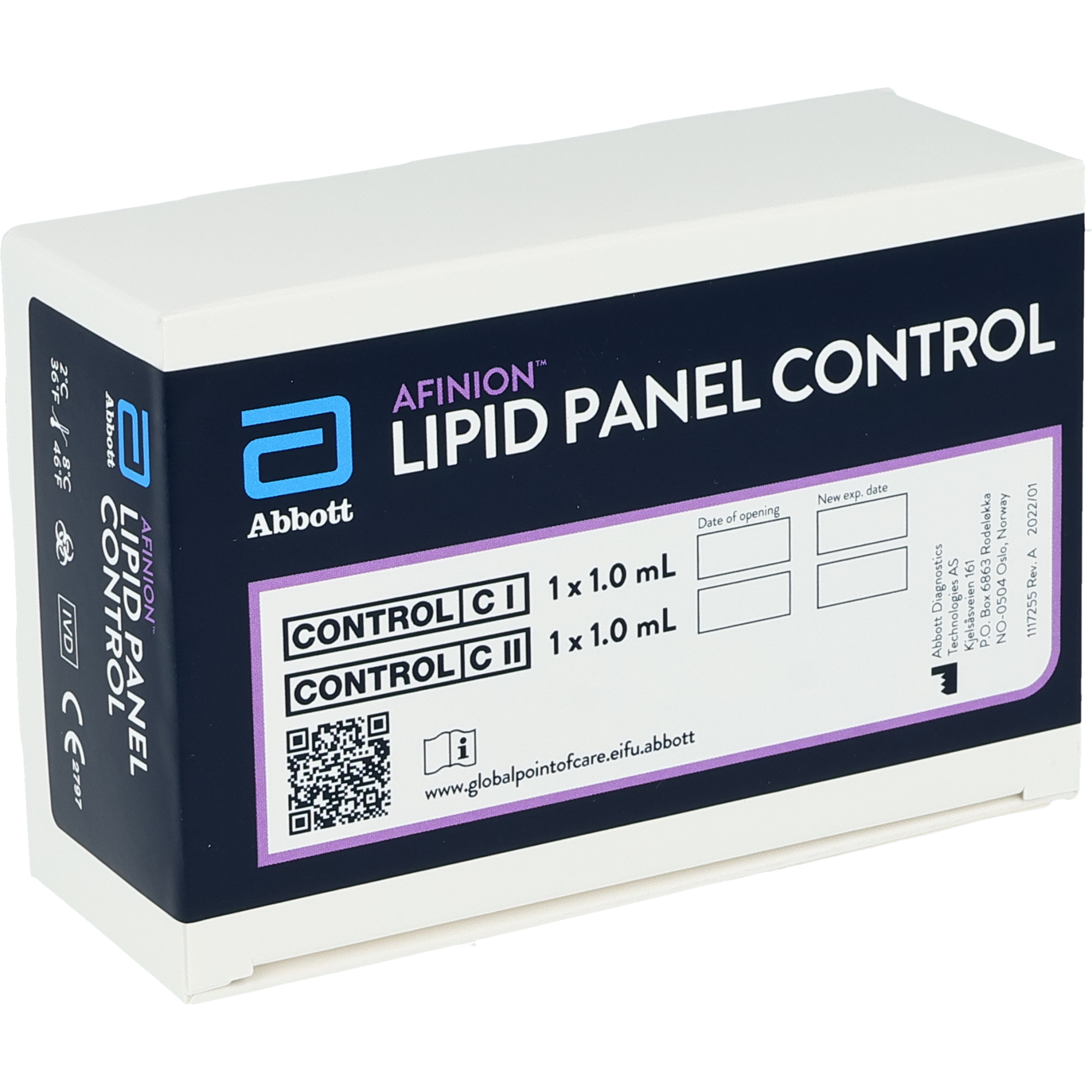 Afinion LIPID Panel Kontrolle