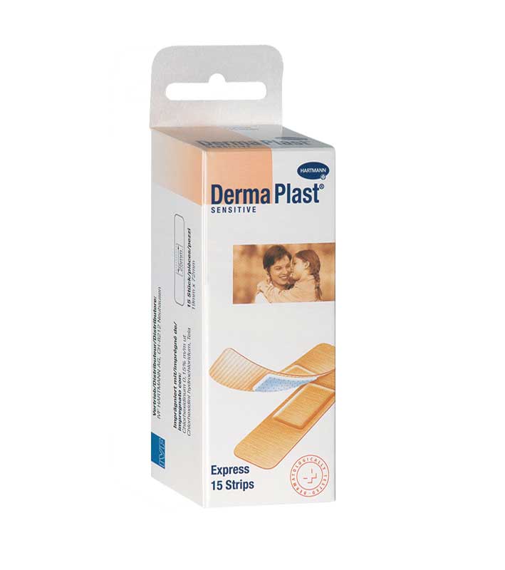 DermaPlast Sensitive Hautfarben Express Packung Strips DermaPlast Sensitive Hautfarben Express Packung Strips