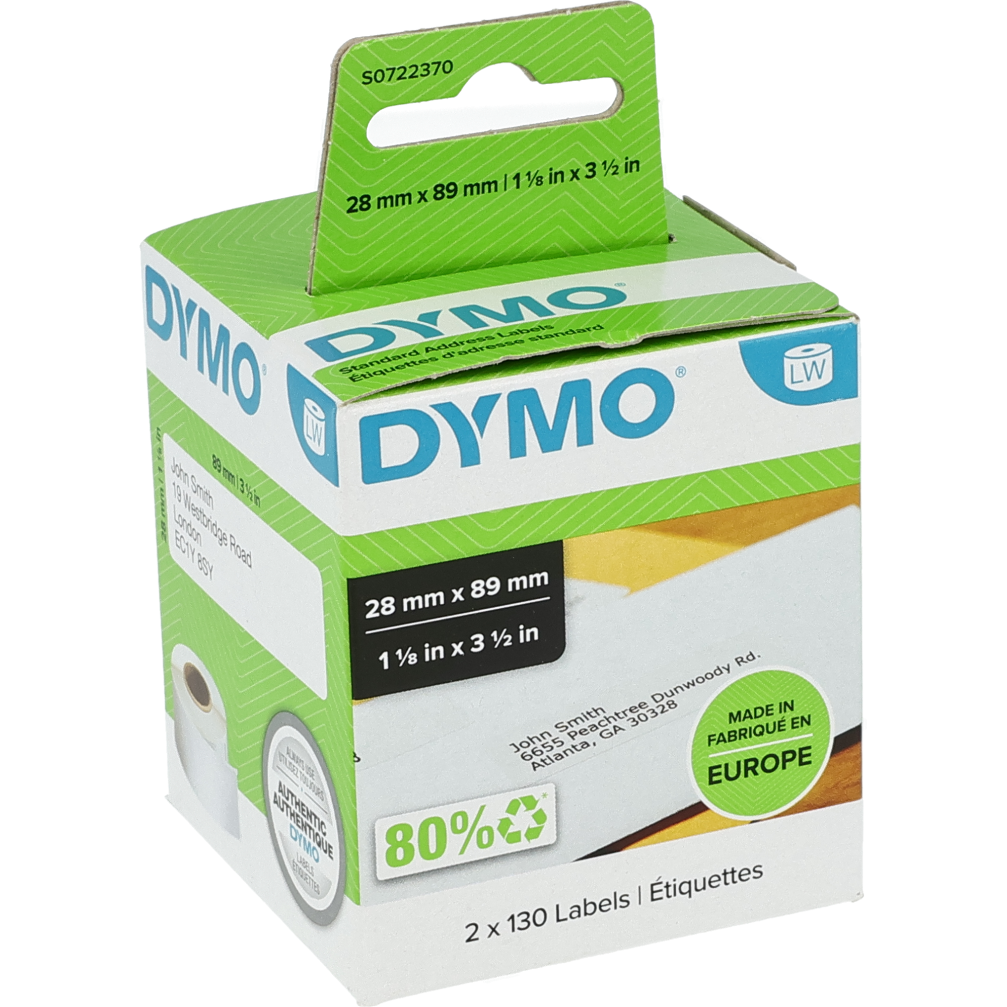 Dymo Etikettenrolle Thermo Direct 28 x 89 mm Dymo Etikettenrolle Thermo Direct 28 x 89 mm