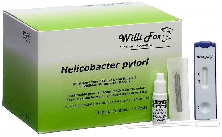 WILLI FOX Helicobacter pylori Blut Test WILLI FOX Helicobacter pylori Blut Test