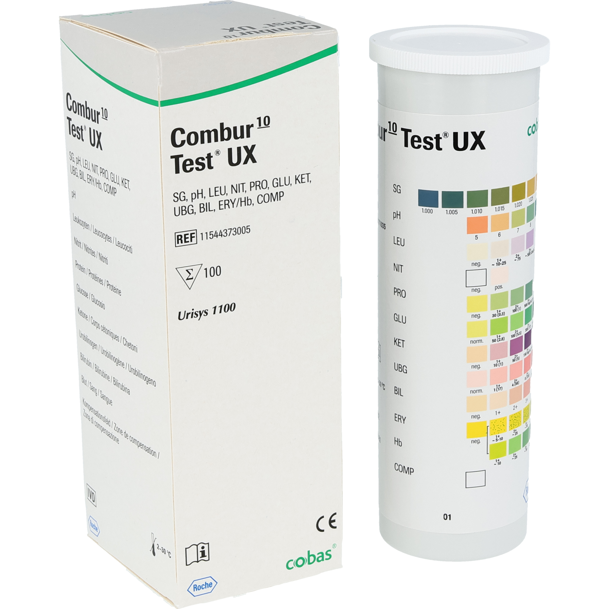 Roche Combur 10 UX Test Urinteststreifen