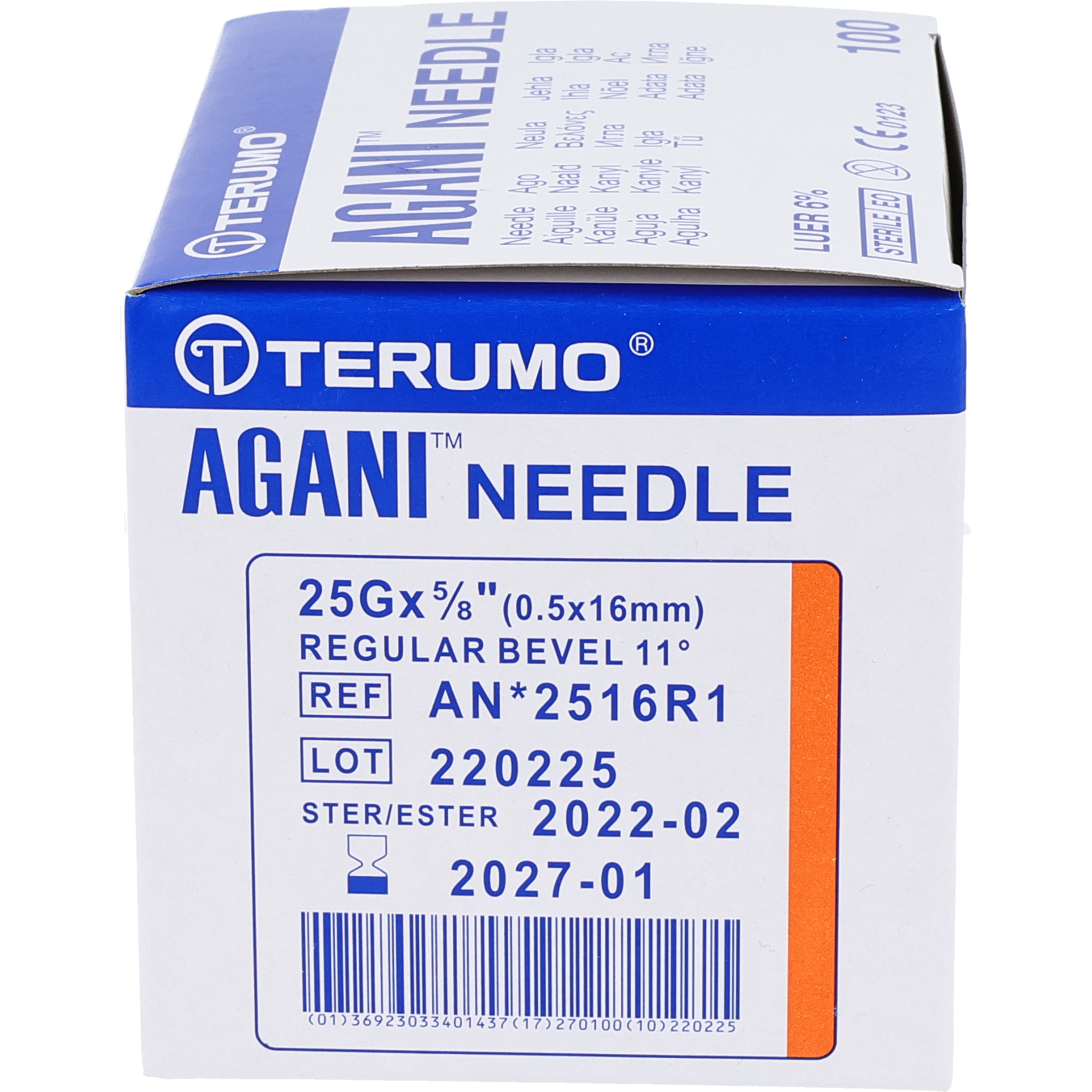 Terumo Agani Einmalkanüle orange Terumo Agani Einmalkanüle orange