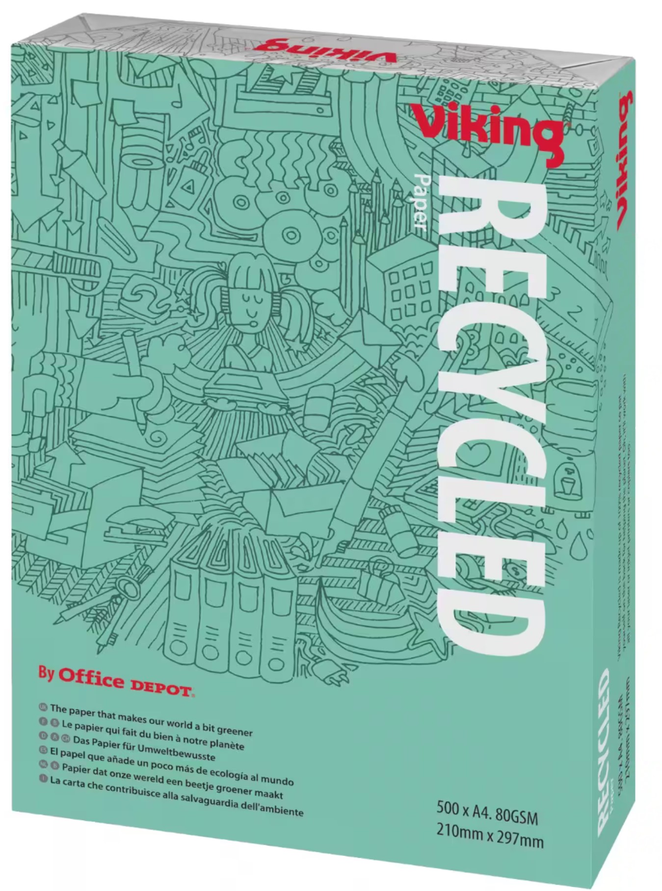 DIN A4 Druckerpapier Recycelt 100% DIN A4 Druckerpapier Recycelt 100%