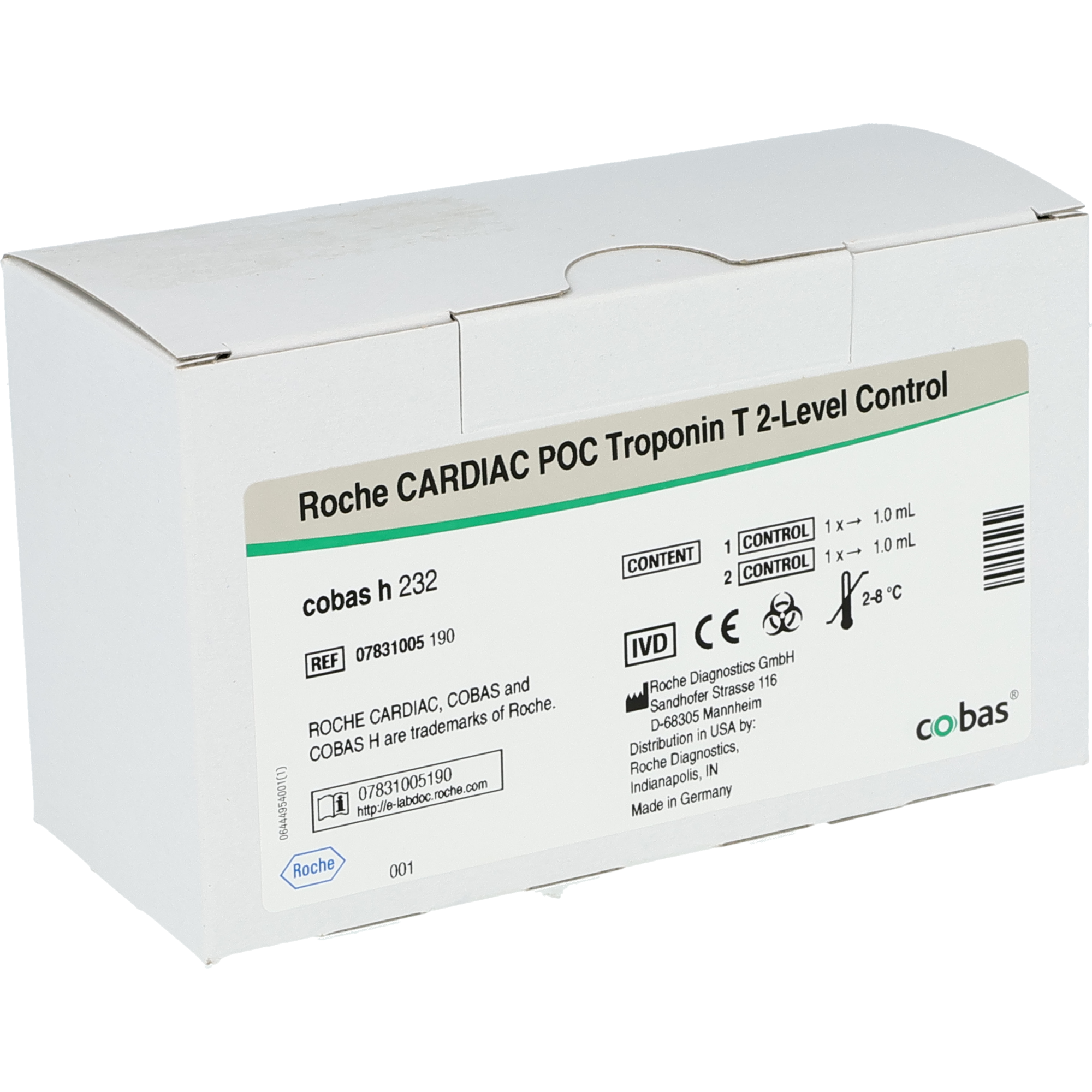 Roche cobas H 232 POC T2 Troponin level Control Roche cobas H 232 POC T2 Troponin level Control